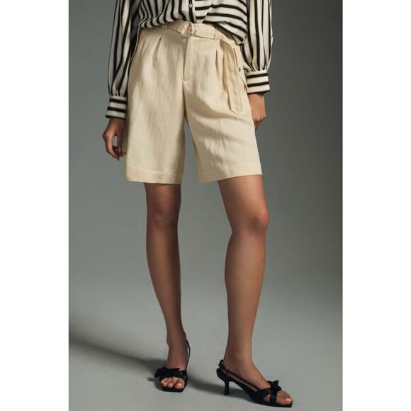 Anthropologie Wide Leg Khaki Women's Shorts - New, Size 8 - Picture 4 of 4